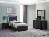 Marceline Black 4-Piece Twin Bedroom Set