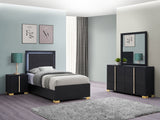 Marceline Black 4-Piece Twin Bedroom Set