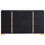 Marceline 6-drawer Dresser Black