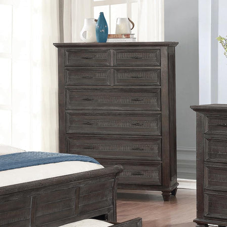 Atascadero 8-Drawer Chest Weathered Carbon