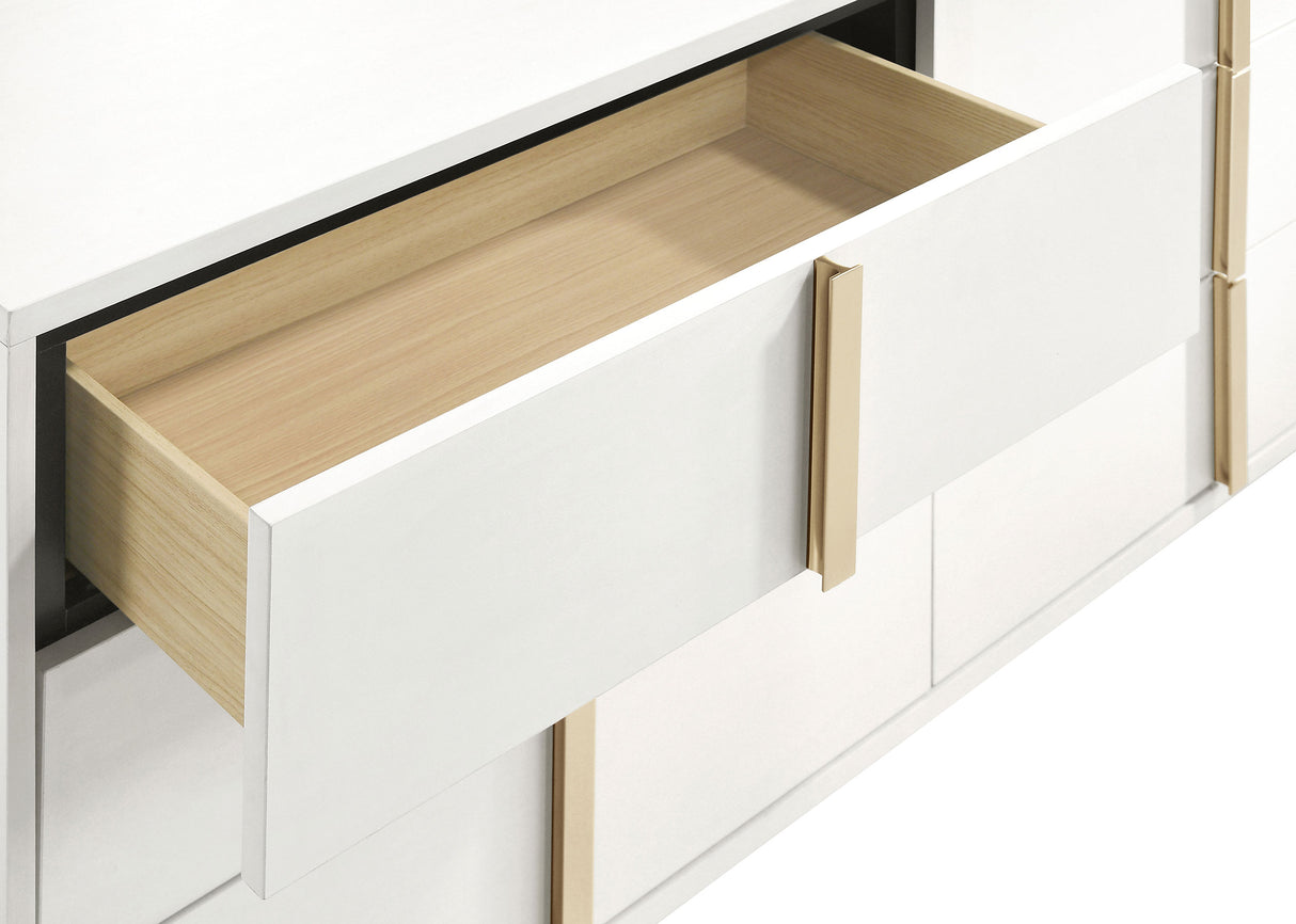 Marceline 6-drawer Dresser White