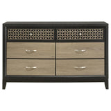 Valencia 6-drawer Dresser Black