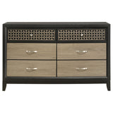 Valencia 6-drawer Dresser Black