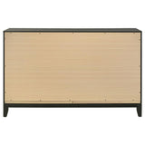 Valencia 6-drawer Dresser Black