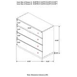 Winslow 4-Drawer Chest Smokey Walnut And Coffee Bean