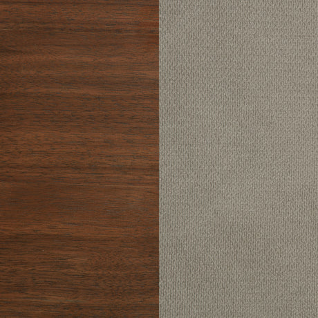 Maderia Walnut 57-Inch Upholstered California King Panel Bed