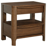 Maderia Walnut 2-Drawer Nightstand Bedside Table