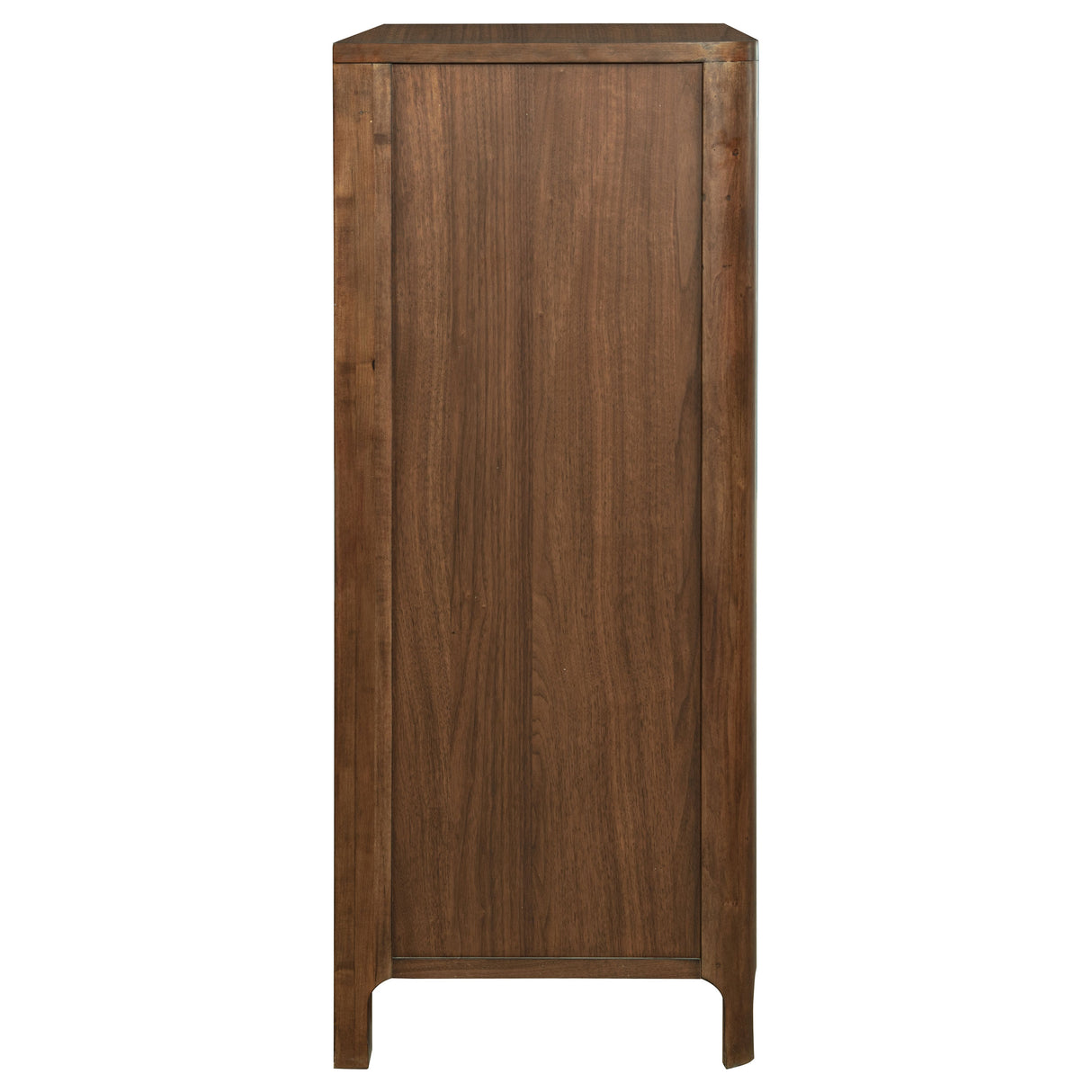 Maderia Walnut 5-Drawer Chest Of Drawers