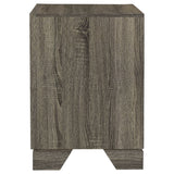 Wright Brown Oak 2-Drawer Nightstand Bedside Table