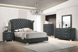 Melody Grey 5-Piece California King Bedroom Set