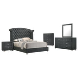 Melody Grey 5-Piece California King Bedroom Set