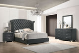 Melody Grey 4-Piece Queen Bedroom Set