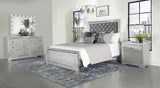 Eleanor Metallic Upholstered Tufted Bedroom Set