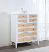 Bexhill White 8-Drawer Chest Of Drawers