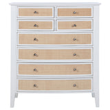 Bexhill White 8-Drawer Chest Of Drawers