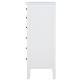 Bexhill White 8-Drawer Chest Of Drawers