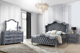 Antonella Grey Upholstered Tufted Bedroom Set