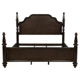 Andover Dark Oak 63-Inch Four Poster Eastern King Bed