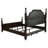 Andover Dark Oak 63-Inch Four Poster Eastern King Bed