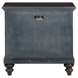 Andover Dark Oak 1-Drawer Nightstand Bedside Table