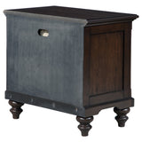 Andover Dark Oak 1-Drawer Nightstand Bedside Table