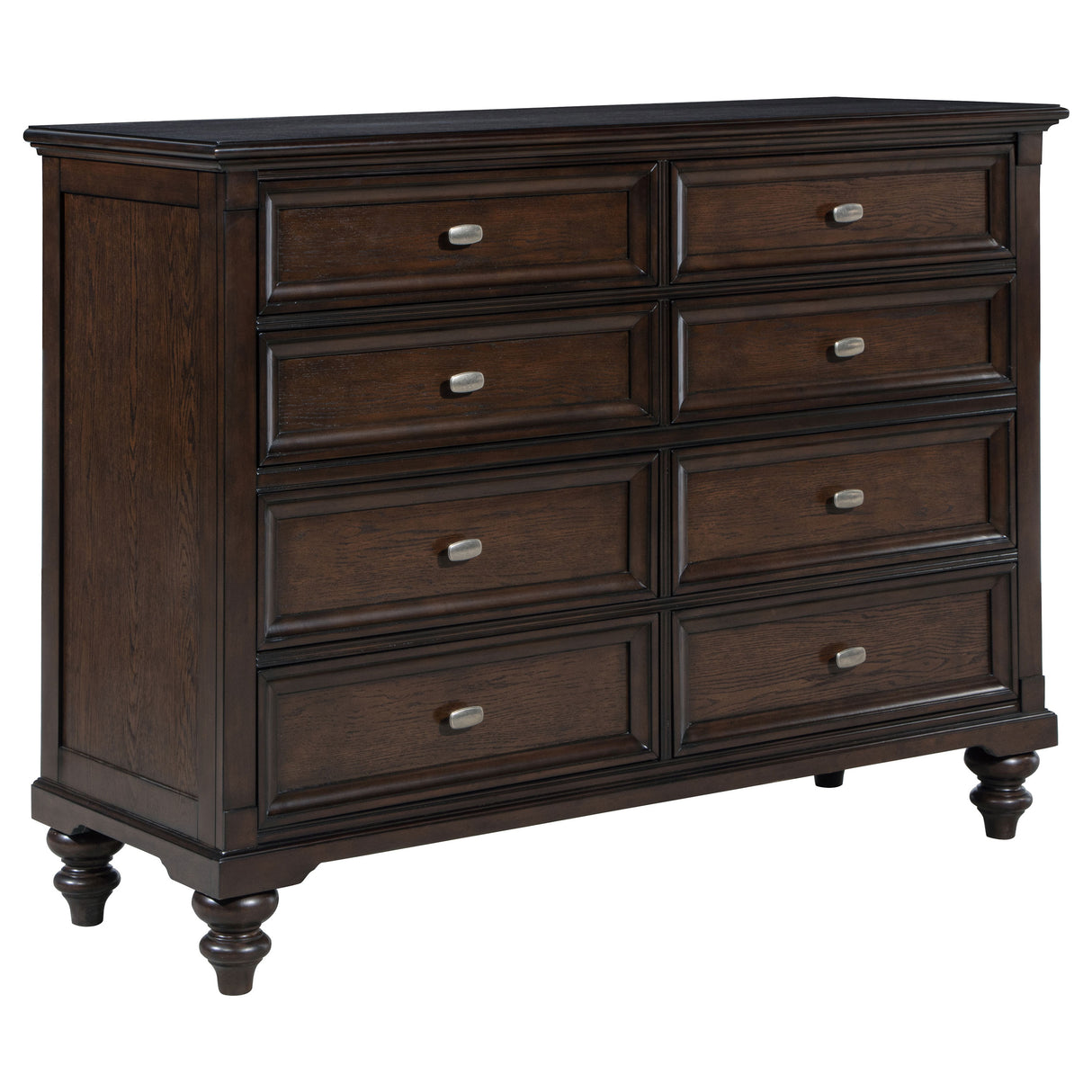 Andover Dark Oak 8-Drawer Dresser Cabinet