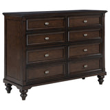 Andover Dark Oak 8-Drawer Dresser Cabinet
