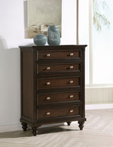 Andover Dark Oak 5-Drawer Chest Of Drawers