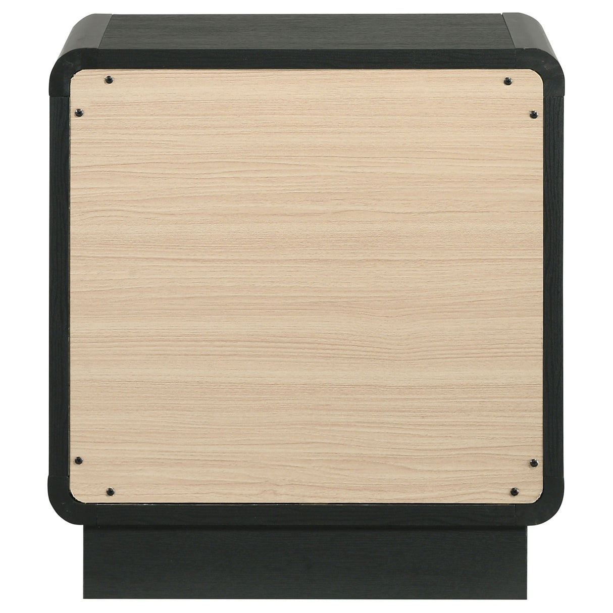 Cavelle Black 2-Drawer Nightstand Bedside Table Black