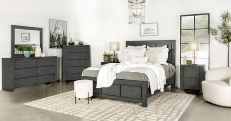 Lorenzo Dark Grey Bedroom Set