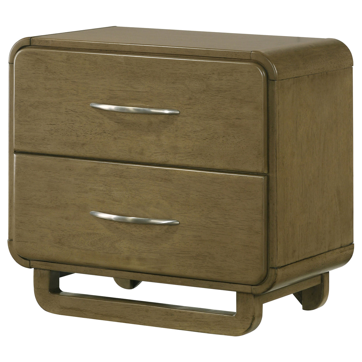 Amsbury Nutmeg 2-Drawer Nightstand Bedside Table