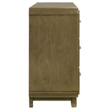 Amsbury Nutmeg 6-Drawer Dresser Cabinet