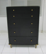 Arini 5-drawer Bedroom Chest Black