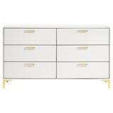 Kendall 6-Drawer Dresser White