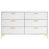 Kendall 6-Drawer Dresser White