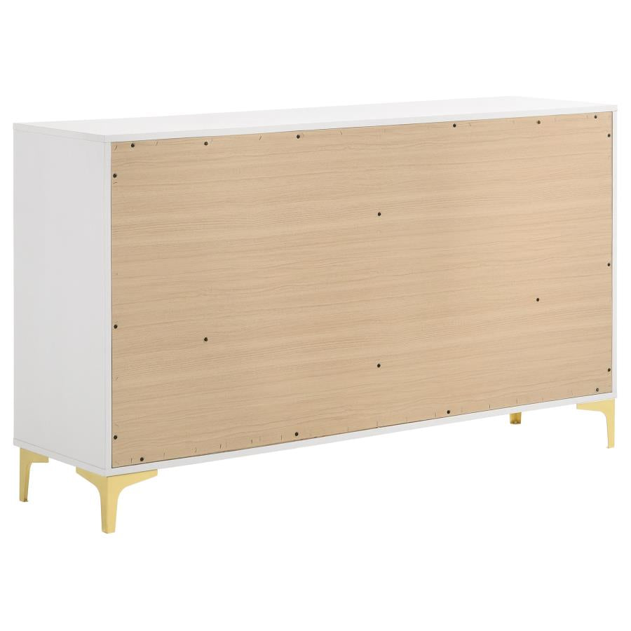 Kendall 6-Drawer Dresser White