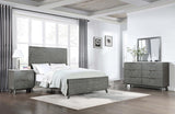 Nathan White Marble And Grey Bedroom Set