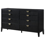 Brookmead Black 8-Drawer Dresser
