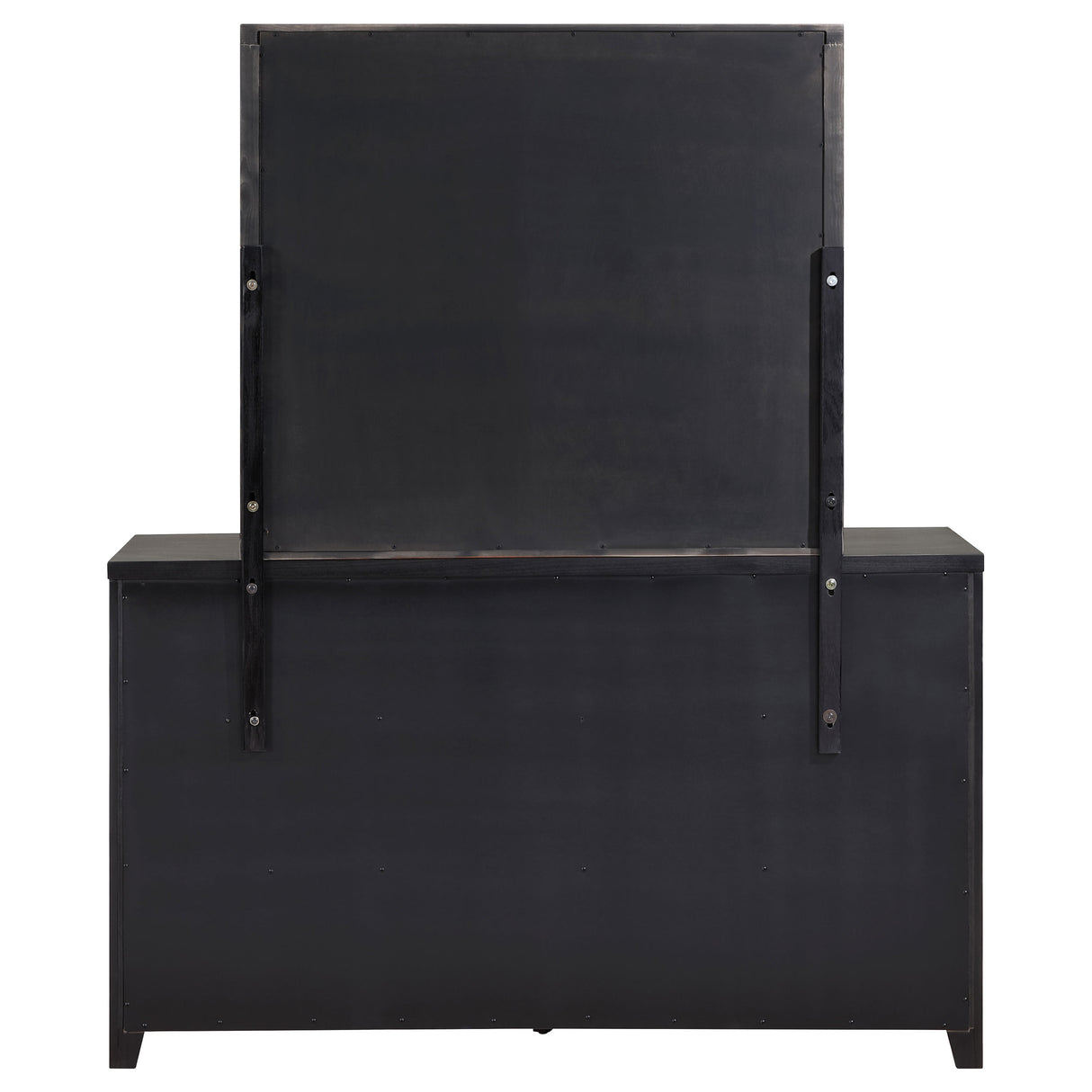 Kieran Grey 6-Drawer Dresser With Mirror