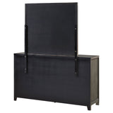 Kieran Grey 6-Drawer Dresser With Mirror