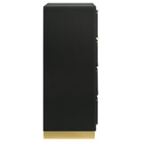Caraway 4-drawer Bedroom Chest Black