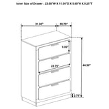 Caraway 4-drawer Bedroom Chest Black