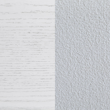 Marielle Distressed White Eastern King Panel Bed