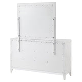 Marielle Distressed White 6-Drawer Dresser With Mirror