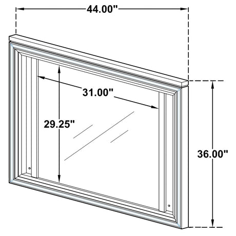 Marmore White 5-Piece California King Bedroom Set