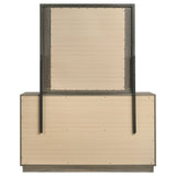 Fenwick Grey Oak/Almond 9-Drawer Dresser With Mirror Oak