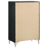 Lucia Grey 5-Piece Eastern King Bedroom Set Black