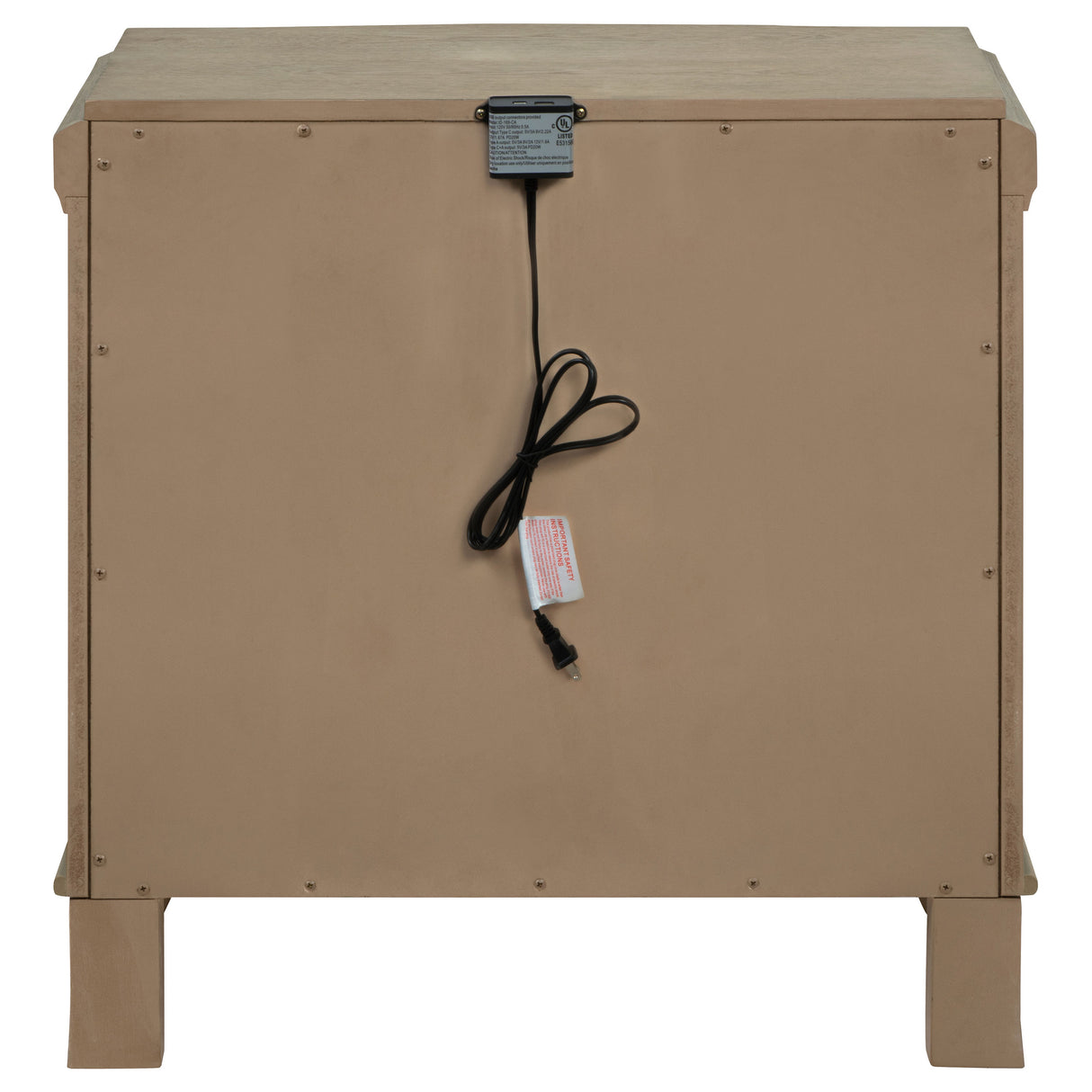 Revello 2-drawer Nightstand Bedside Table Washed Mango