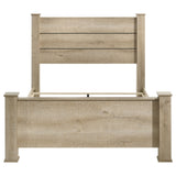 Oakglen 55-inch California King Panel Bed Weathered Oak