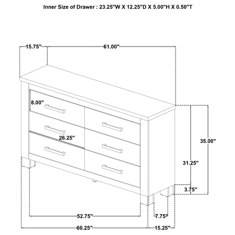 Oakglen 5-piece Queen Bedroom Set Weathered Oak